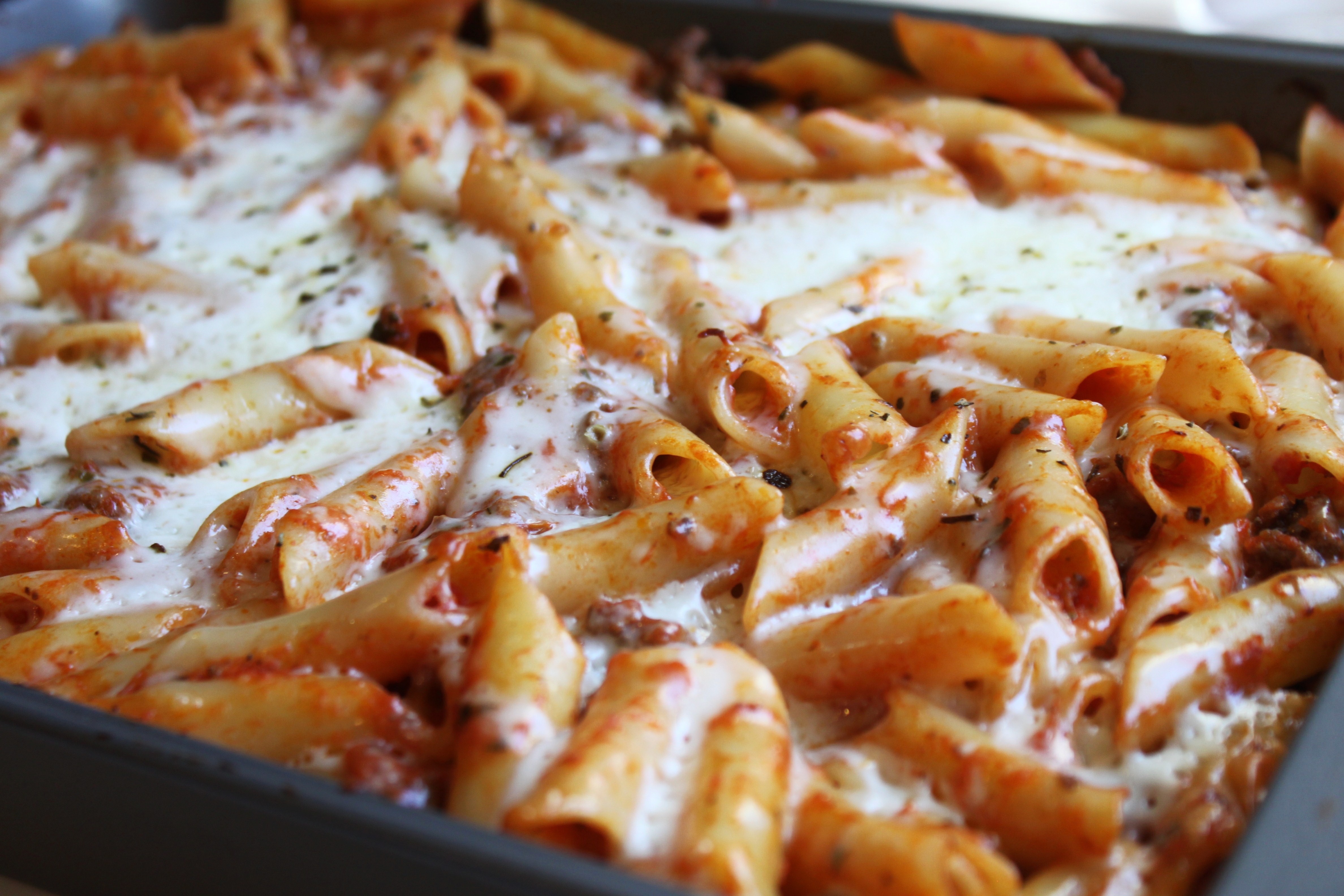 ziti baked recipe pasta beef bake sausage ragu ground pork iii diane recipes easy dishmaps spicy penne dish meat createdby